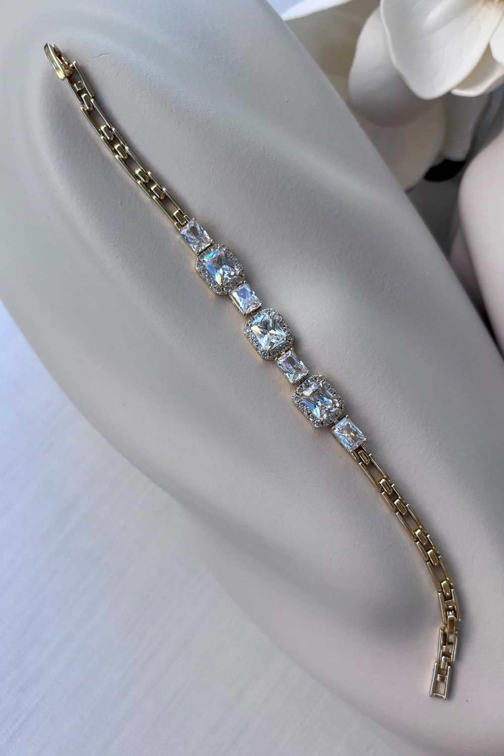 Xuping 14k Baget Zirkon Taşlı Bileklik
