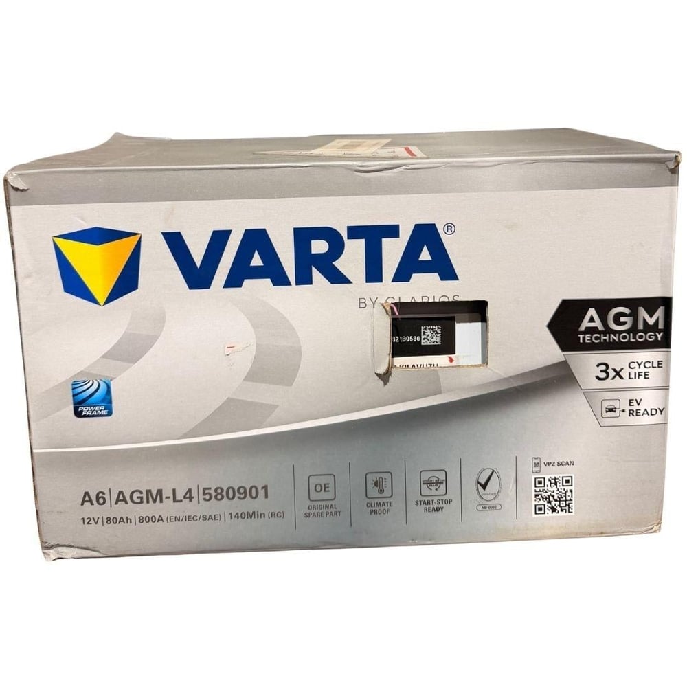 VARTA A6-F21 12V 80AH 800 EN AGM AKÜ