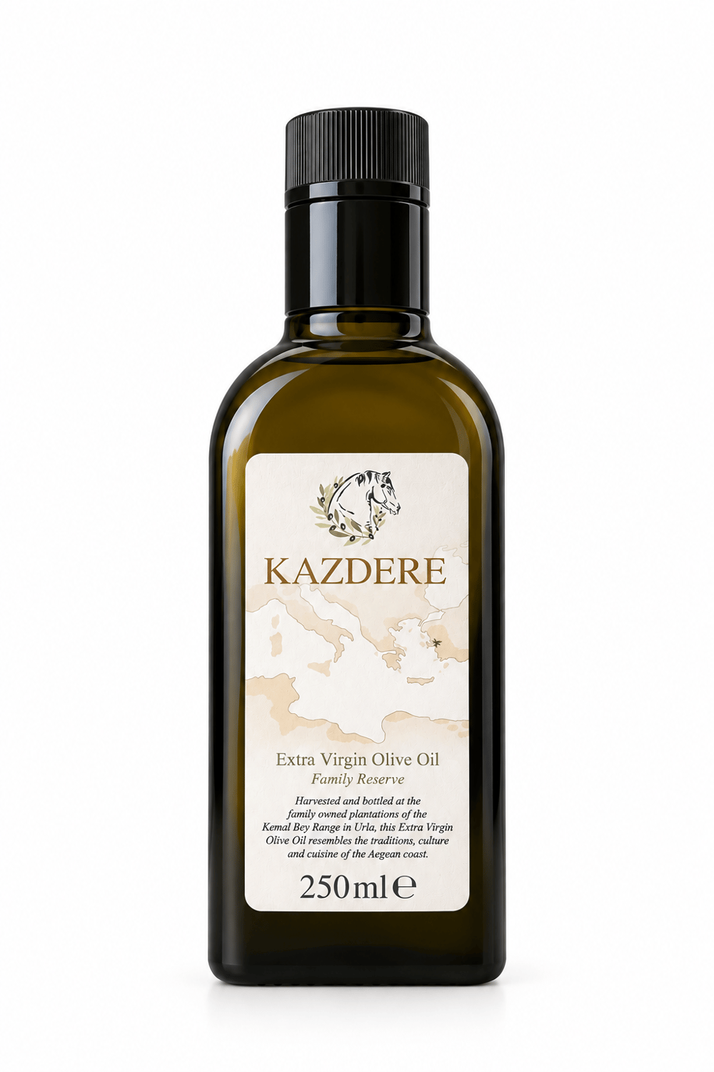 KAZDERE 2025/2026 Erken Hasat Soğuk Sıkım Natürel Sızma Zeytinyağı 250 ml 