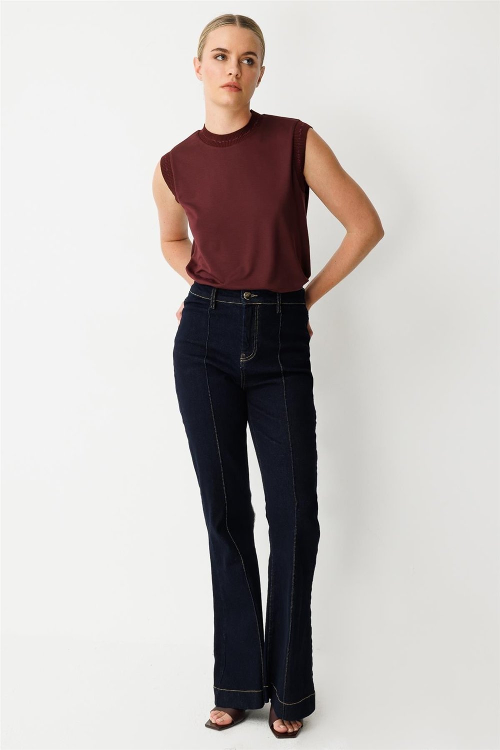 Ghisa 3611P8080 Kadın Cep Detaylı Denim Pantolon