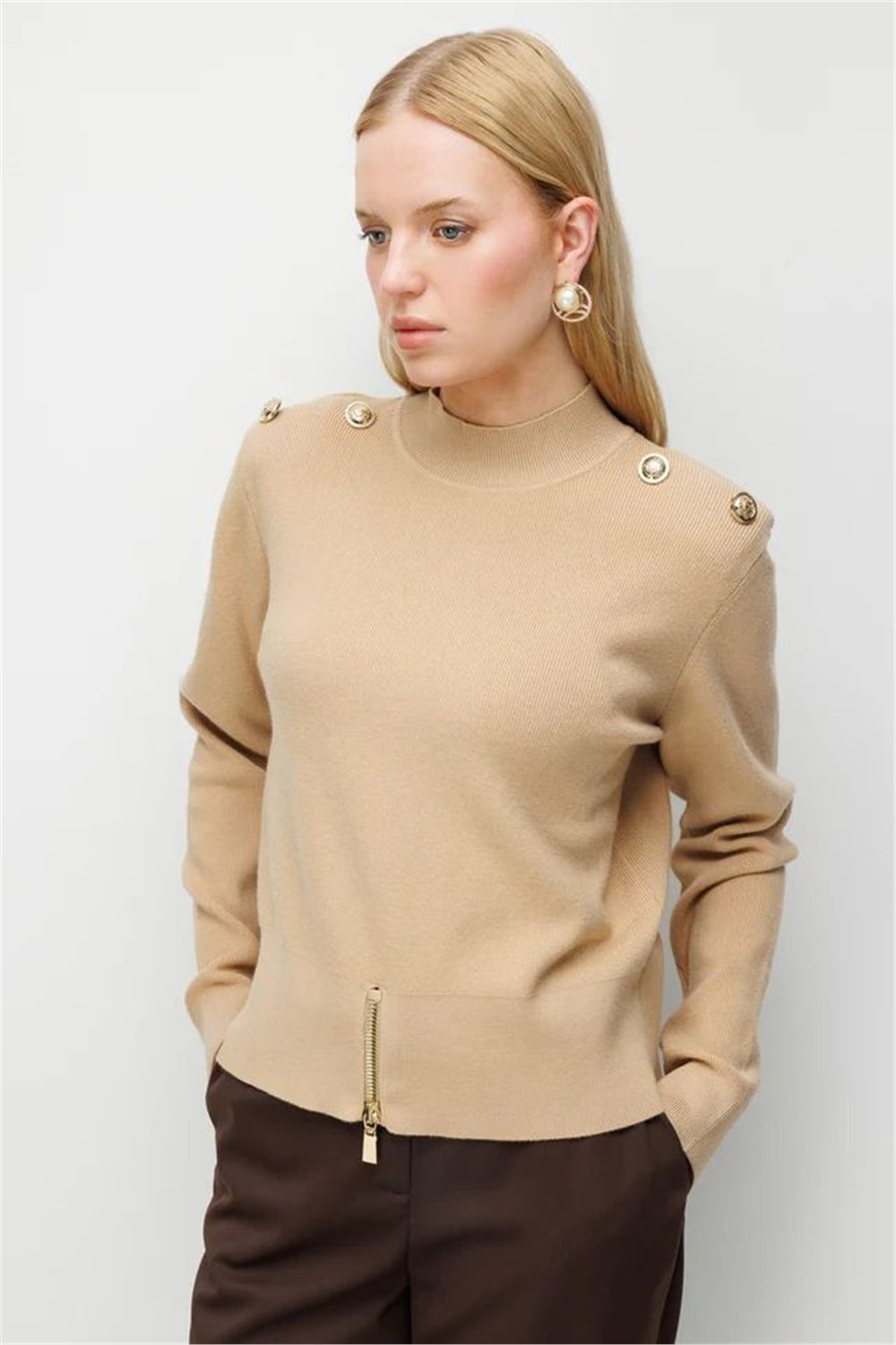 Ghisa 3620T4863 Kadın Düz Tunik