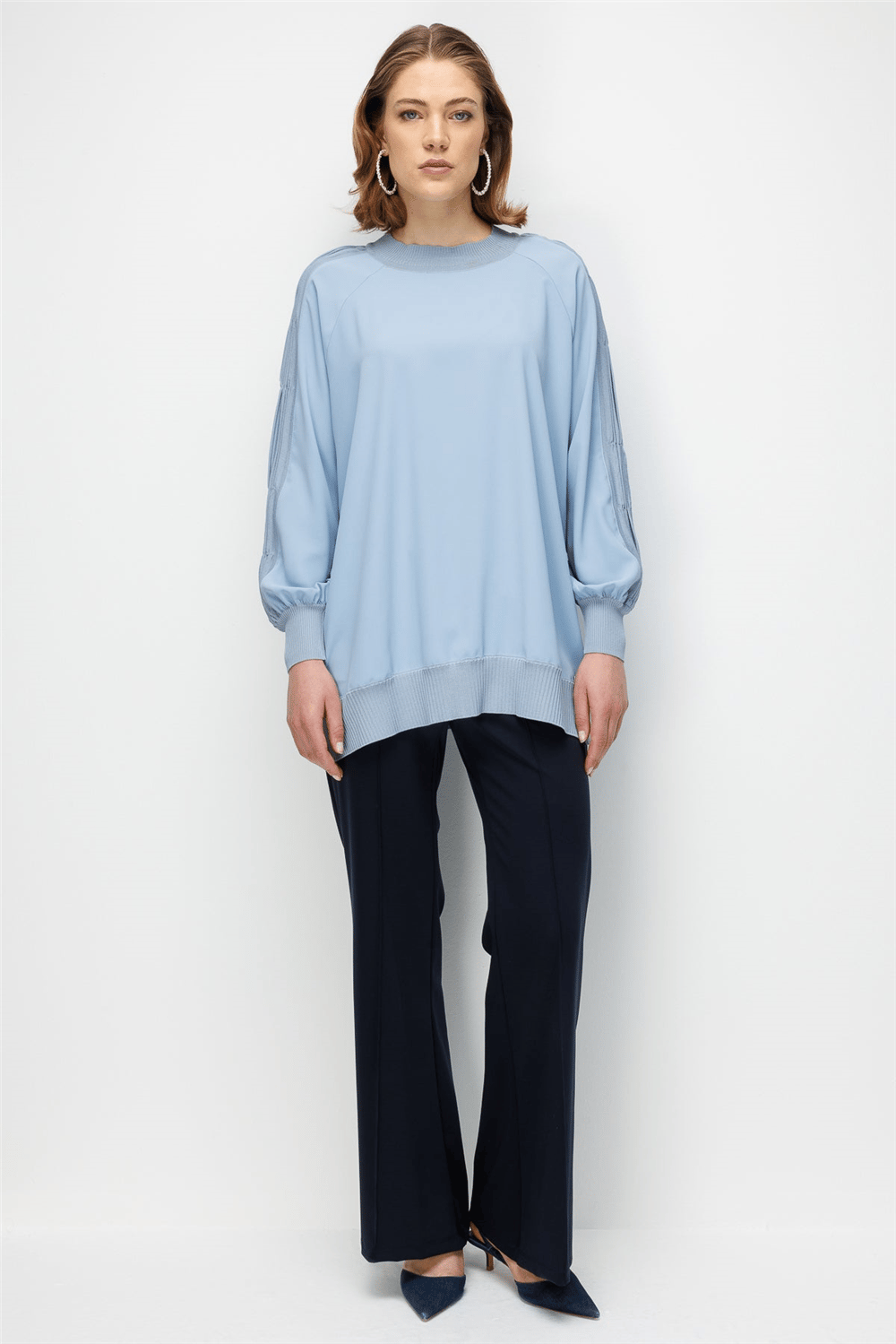Ghisa 3630T4321 Kadın Mavi Tunik