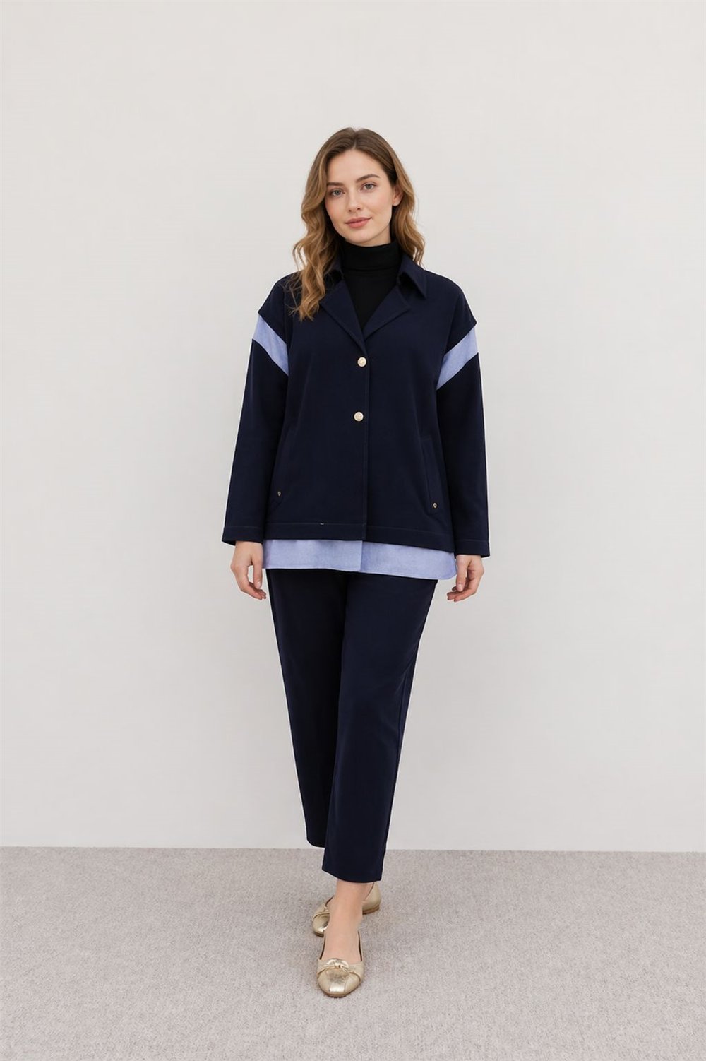 Ghisa 3630T9136 Kadın Denim Detaylı Takım