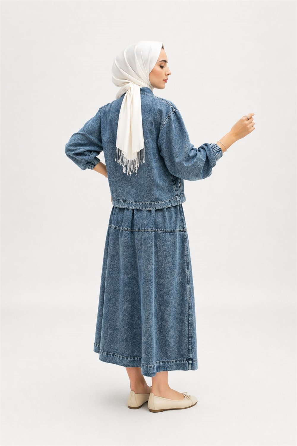 Kayra  KA-B26-16030  Kadın Alt Üst Denim Takım