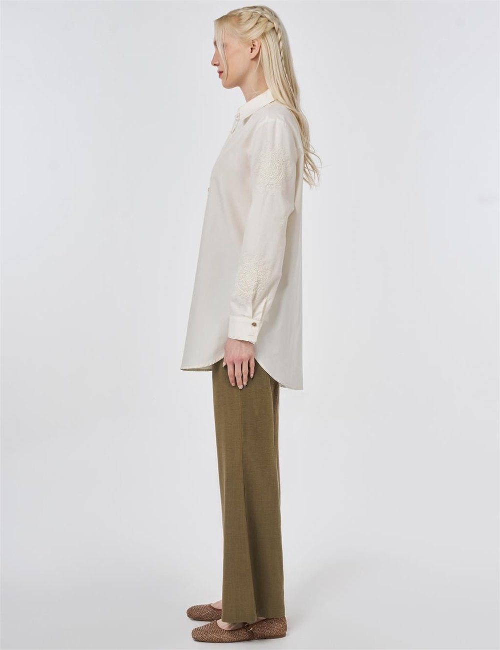 Kayra KA-B26-21119 Kadın İşlemeli Tunik