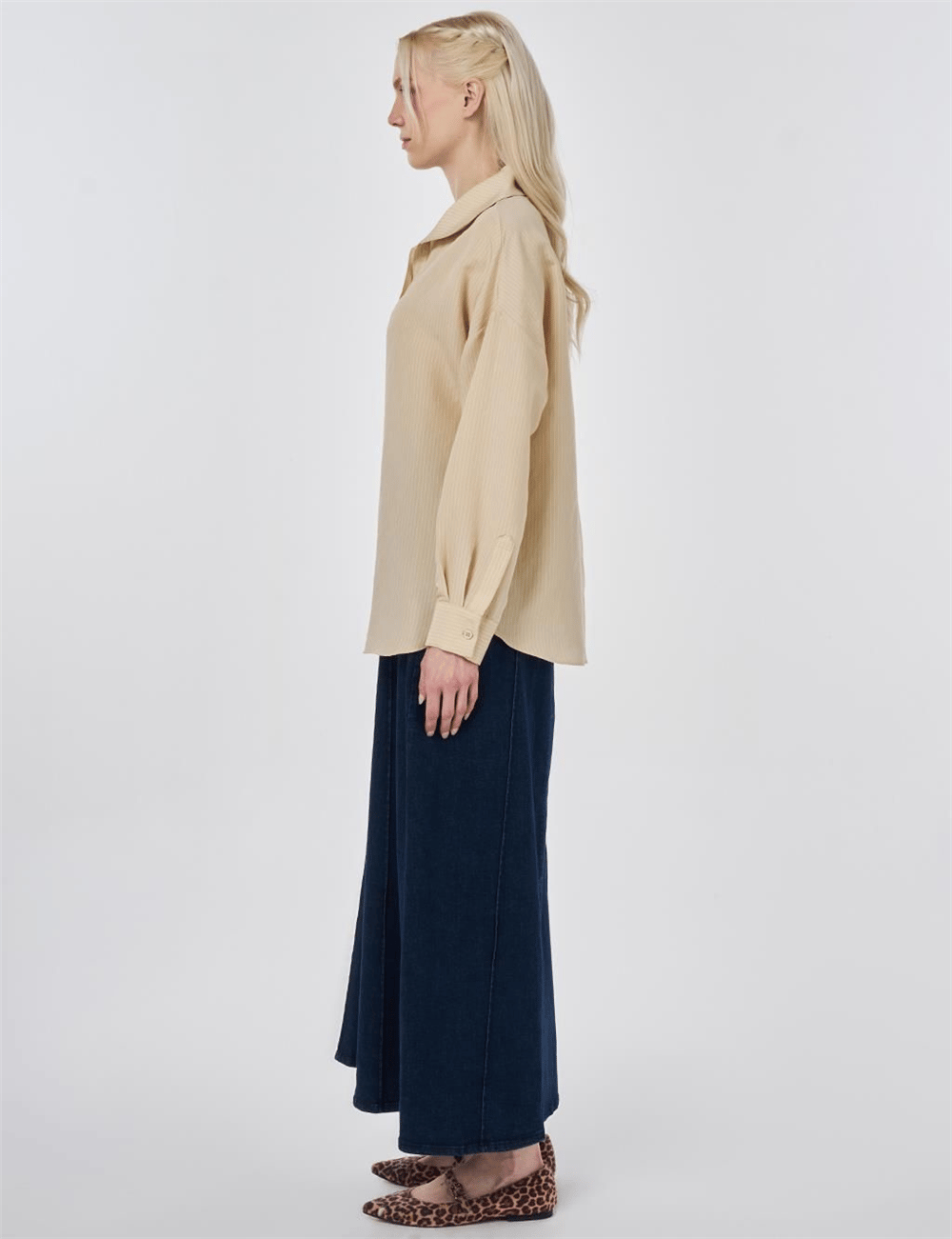 Kayra  KA-B26-21144 Kadın Çizgili Tunik