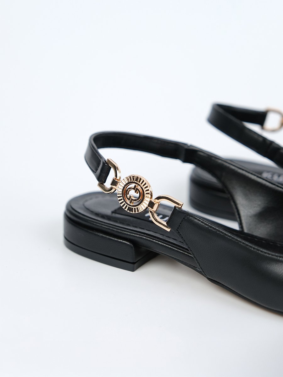 Kuum London K145-25806 Kadın Yan Toka Detaylı Arkası Açık Babet