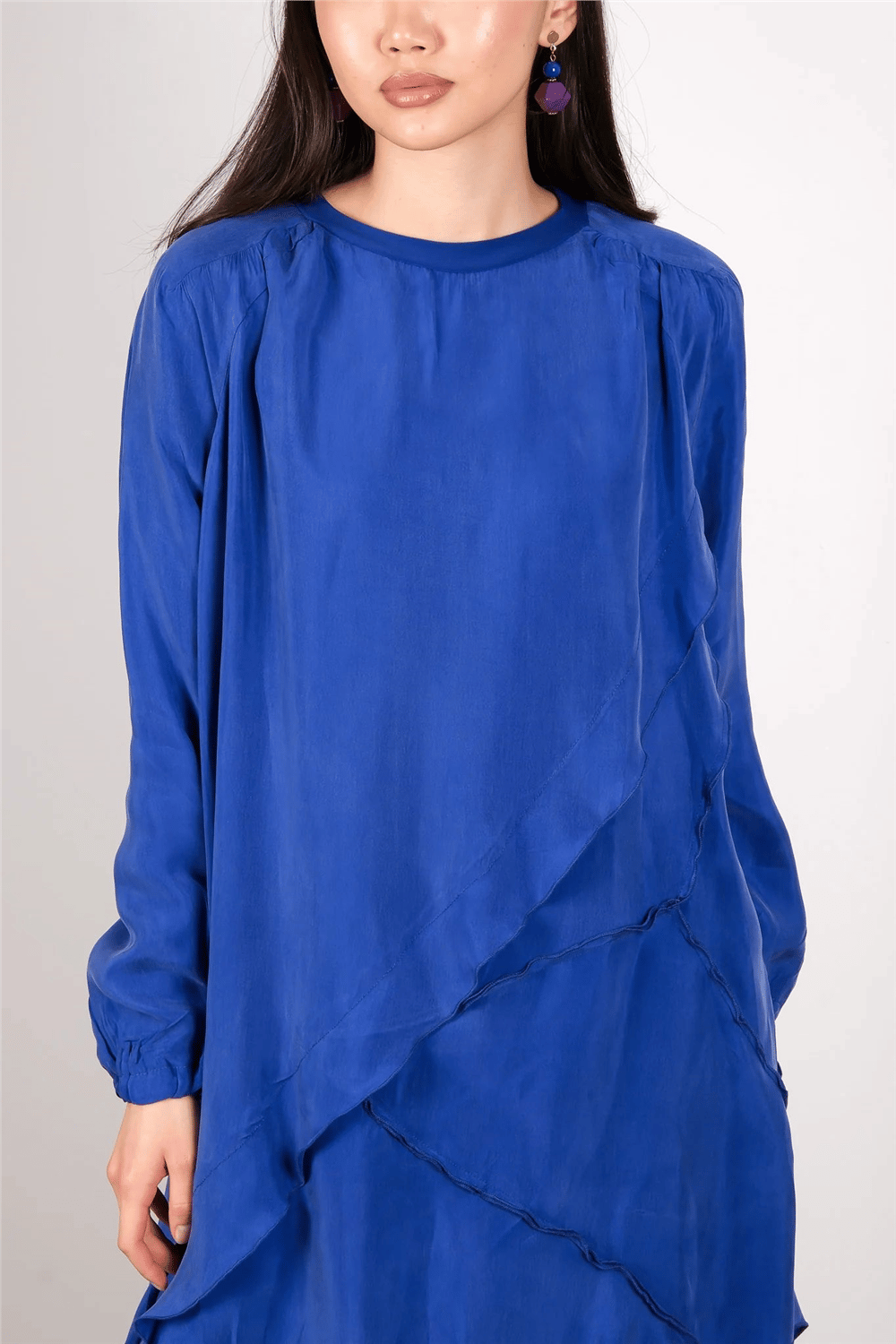 Misswhence 39017 Kadın Kumaş Detaylı Tunik