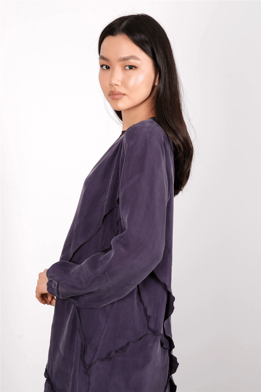 Misswhence 39017 Kadın Kumaş Detaylı Tunik