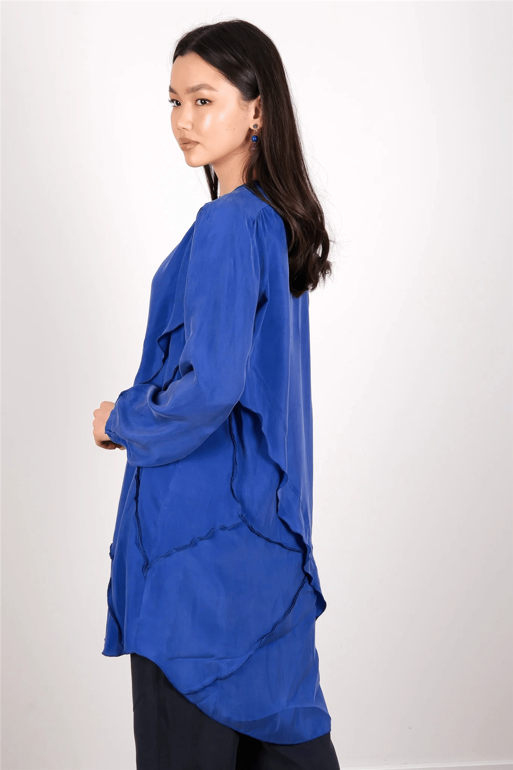 Misswhence 39017 Kadın Kumaş Detaylı Tunik