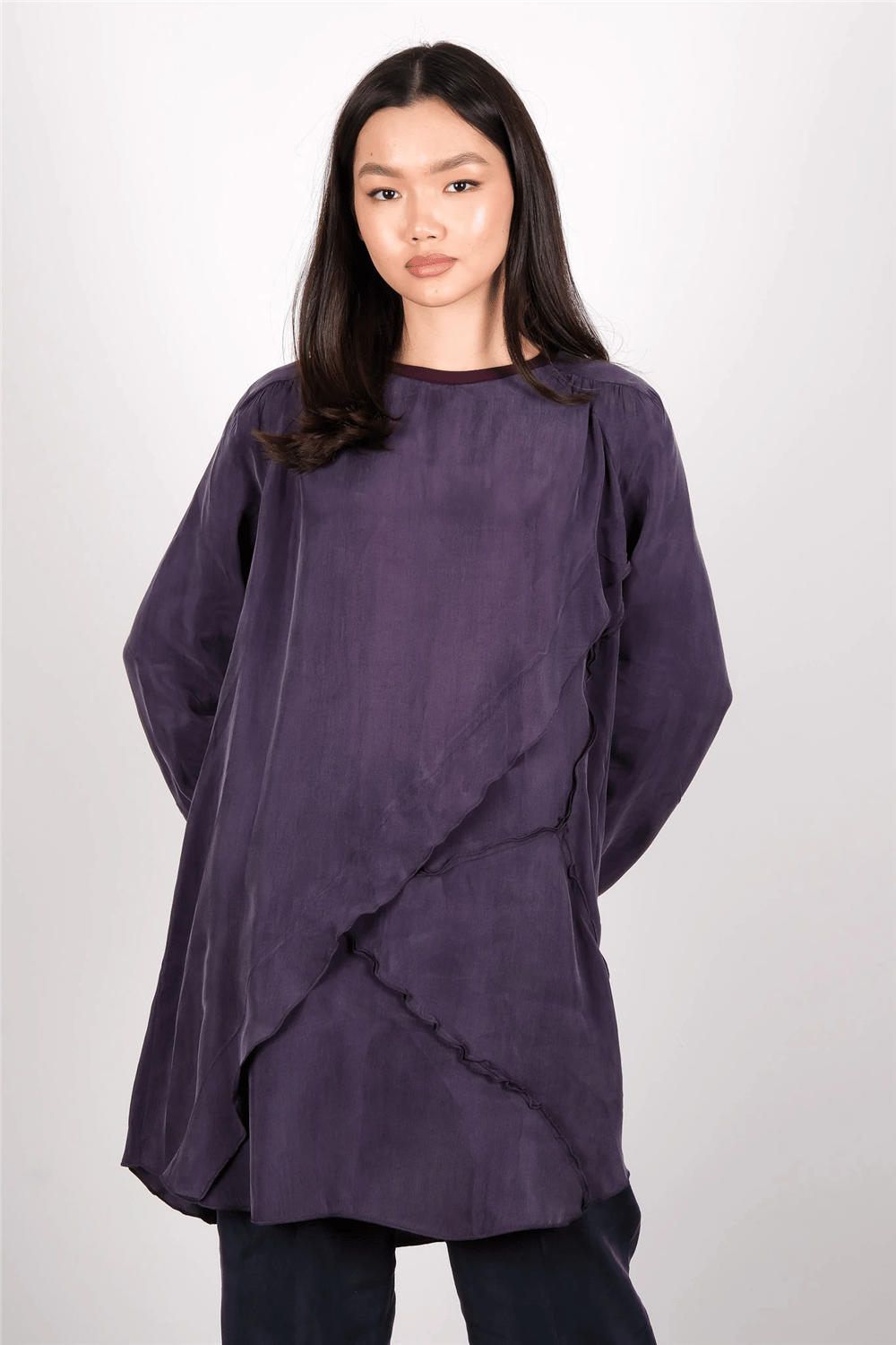 Misswhence 39017 Kadın Kumaş Detaylı Tunik