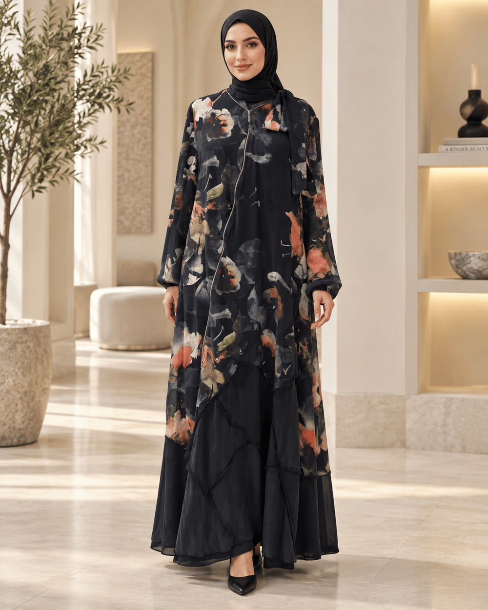 Misswhence 39802 Kadın Çiçekli Elbise