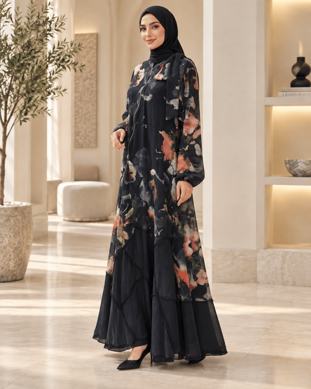 Misswhence 39802 Kadın Çiçekli Elbise