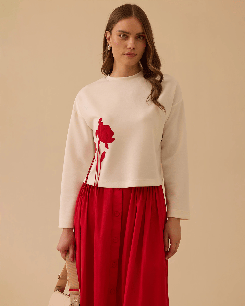 Seçil 10002612311002 Kadın Desenli Sweatshirt