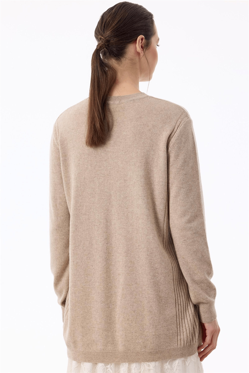 TIĞ TRİKO TNK218671 Kadın Basic Cashmere Triko Tunik