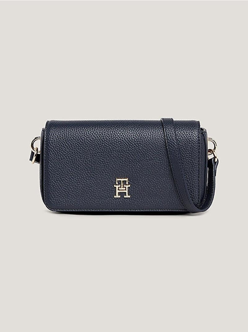 Tommy Hılfıger Kadın Th Emblem Flap Çapraz Çanta