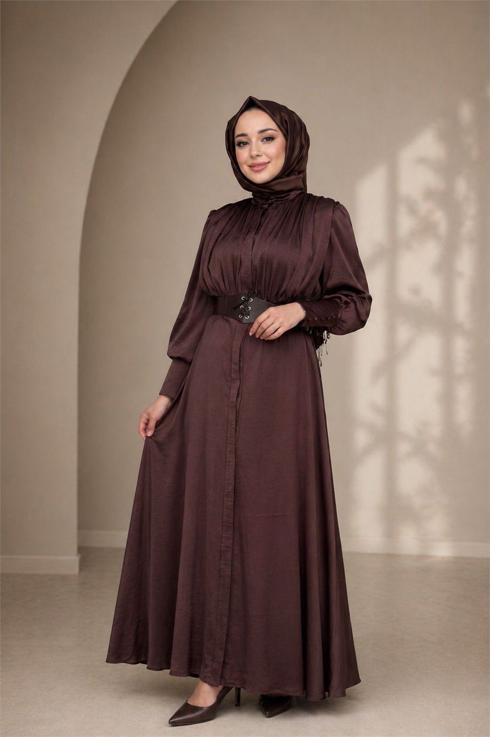 Venöve 26FWELB0004  Kadın Perla Elbise