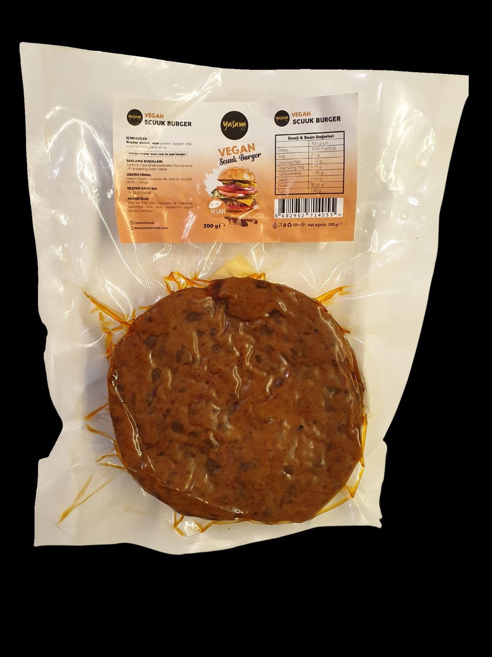 Yaşam Vegan Sucuk Burger Köftesi 200 GR
