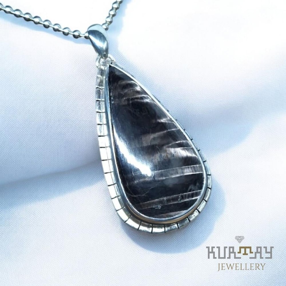 HYPERSTHENE GEMSTONE 925 STERLING SILVER PENDANT