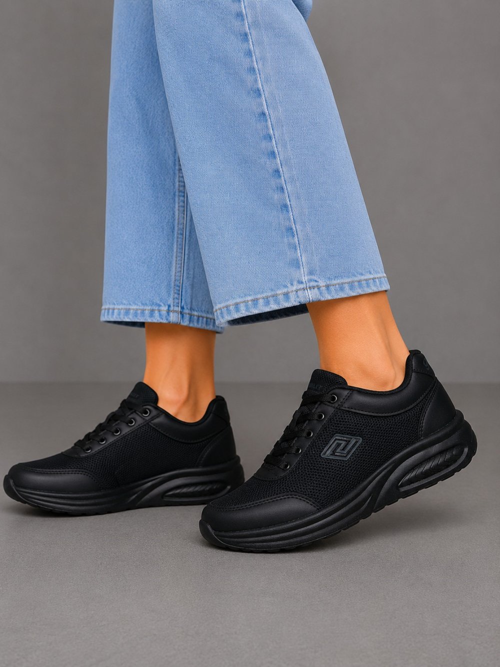 Celira Prl Siyah Anorak Kadın Sneaker Spor Ayakkabı 724