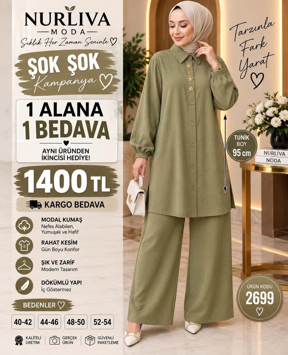 1 ALANA 1 BEDAVA 1400 TL KARGO BEDAVA MODAL KUMAŞ BOYDAN DÜĞMELİ PANTOLON TAKIM  YEŞİL 
