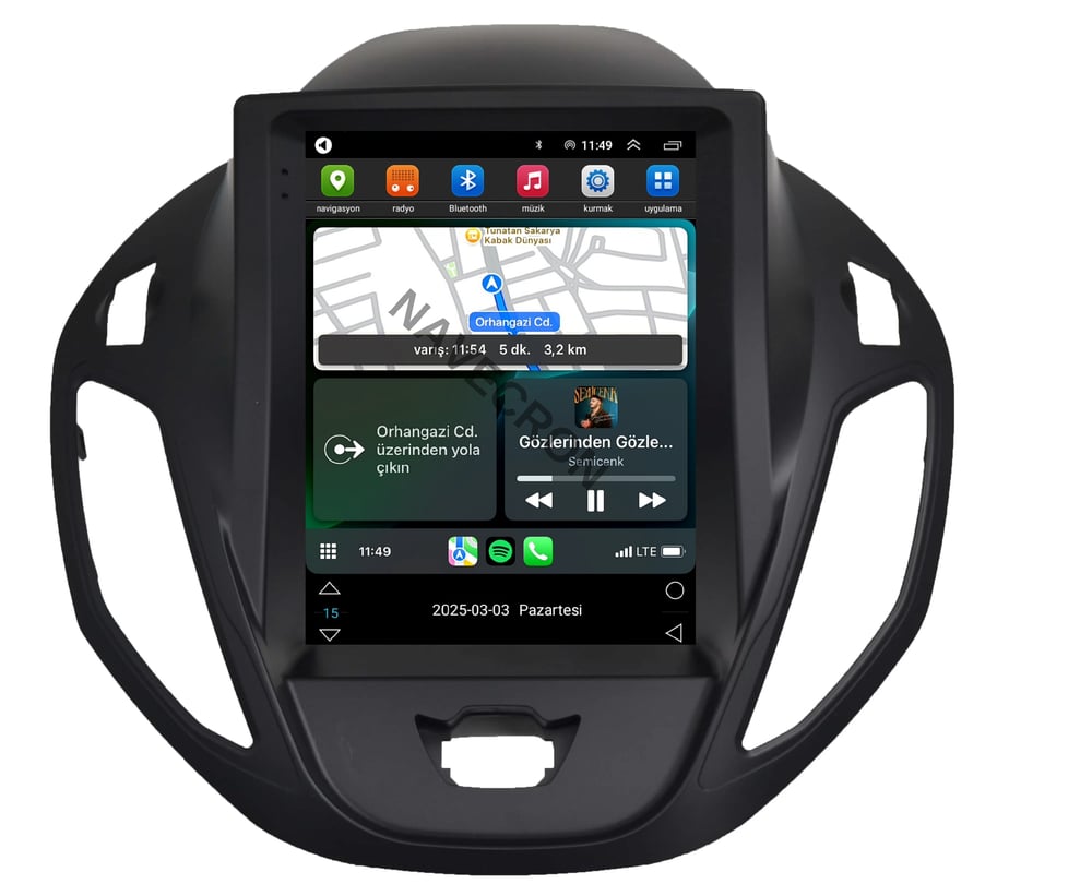 FORD COURIER UYUMLU 4/64 TESLA ANDROID MULTİMEDYA