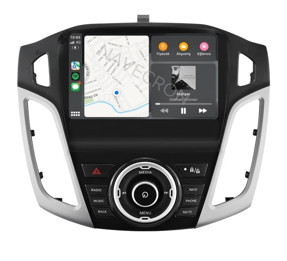 FORD FOCUS 3-3.5 İÇERDEN EKRAN 8/128 UYUMLU ANDROID MULTİMEDYA (2011-18)