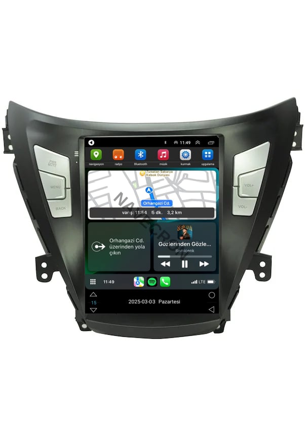 HYUNDAI ELANTRA UYUMLU TESLA 8/128 ANDROID MULTİMEDYA (2011-13) 