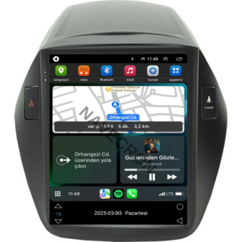 HYUNDAI IX35 UYUMLU TESLA 2/32 ANDROID MULTİMEDYA