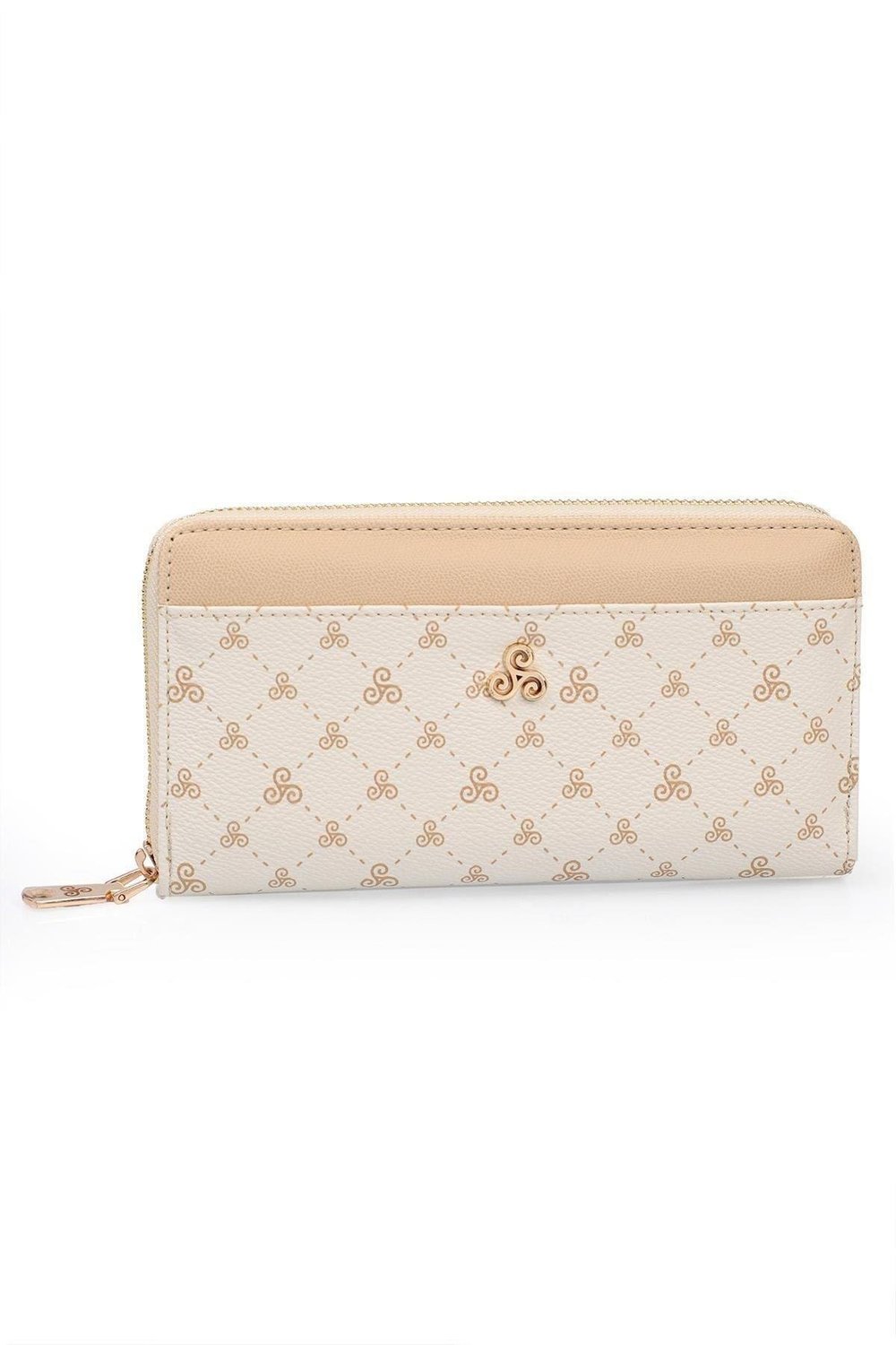 Çok Bölmeli Bol Gözlü Fermuarlı Kadın Cüzdan & Kartlık Logolu YC100004SLG