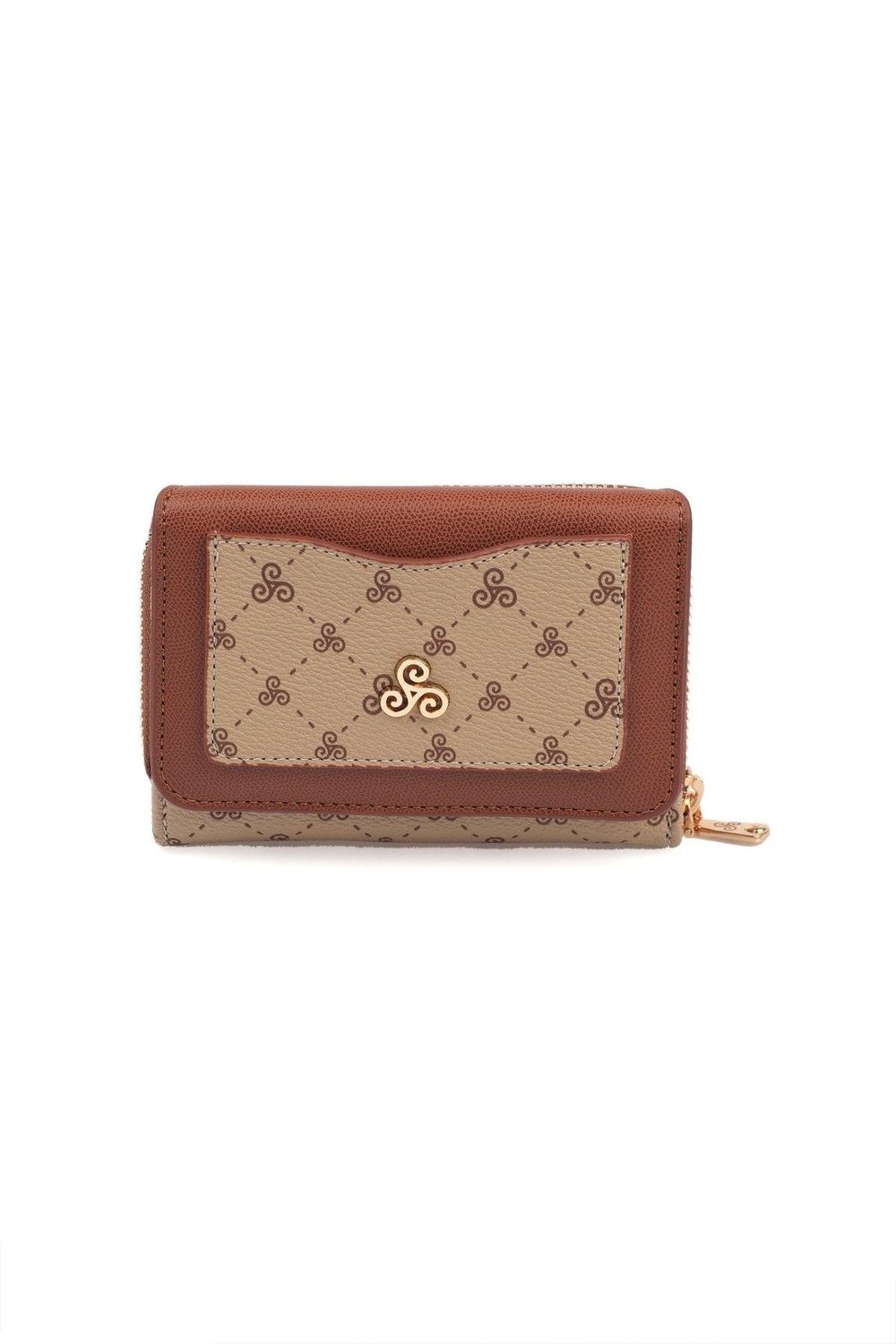 Çok Bölmeli Bol Gözlü Fermuarlı Logolu Kadın Cüzdan & Kartlık YC100001SLG