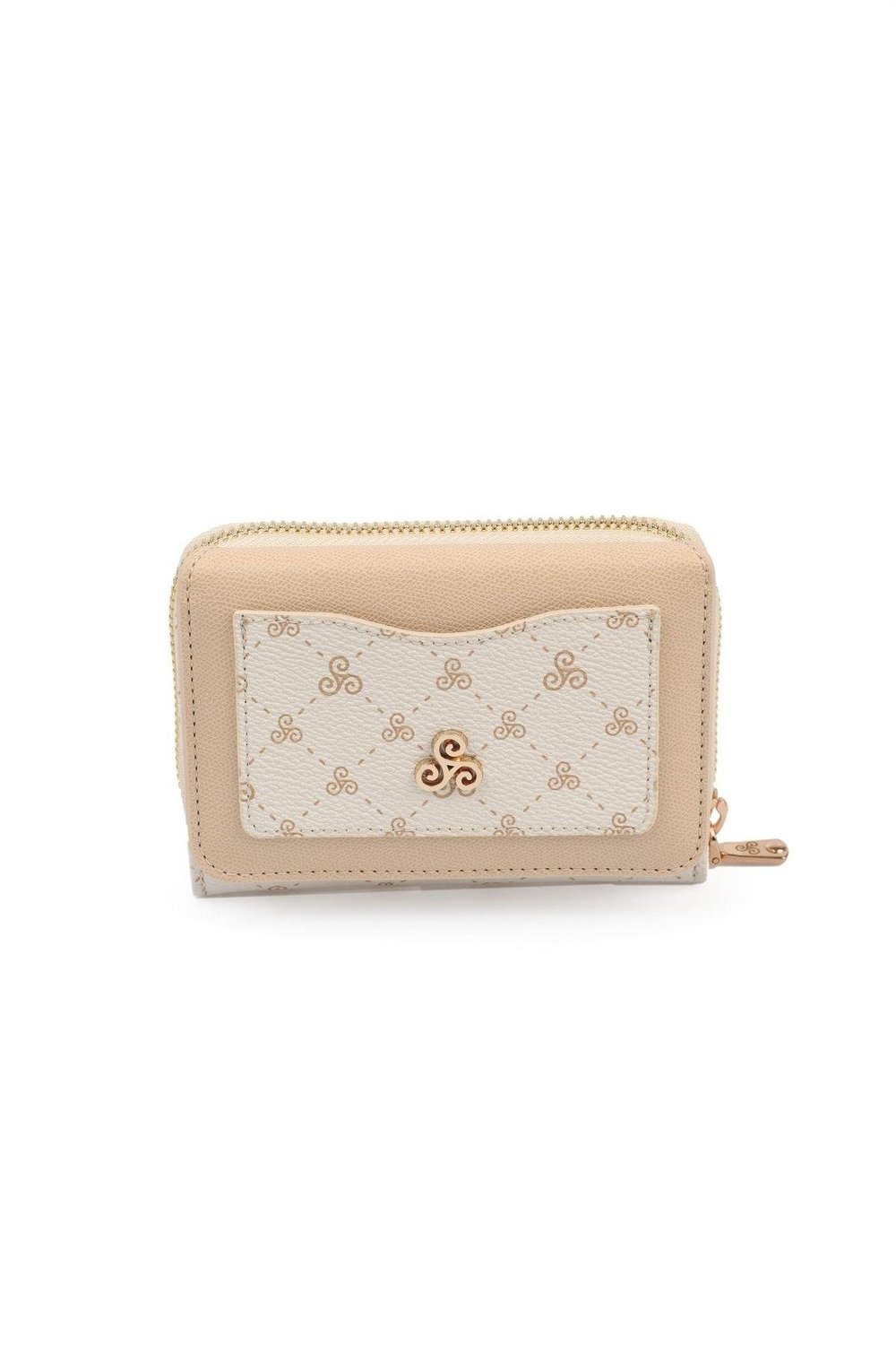 Çok Bölmeli Bol Gözlü Fermuarlı Logolu Kadın Cüzdan & Kartlık YC100001SLG