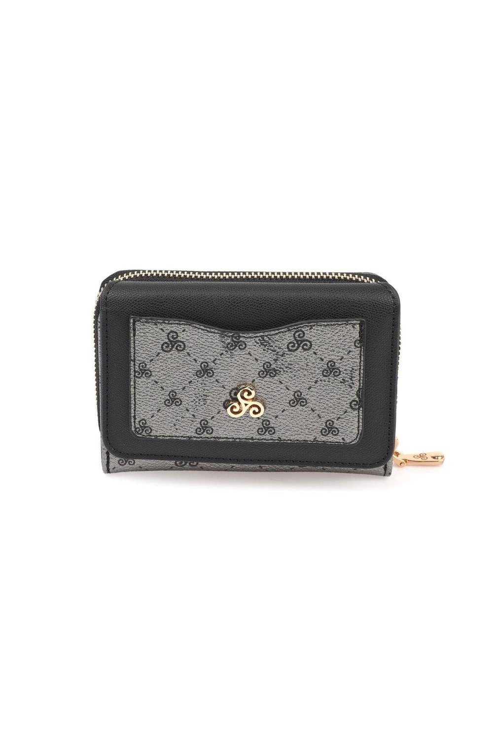Çok Bölmeli Bol Gözlü Fermuarlı Logolu Kadın Cüzdan & Kartlık YC100001SLG