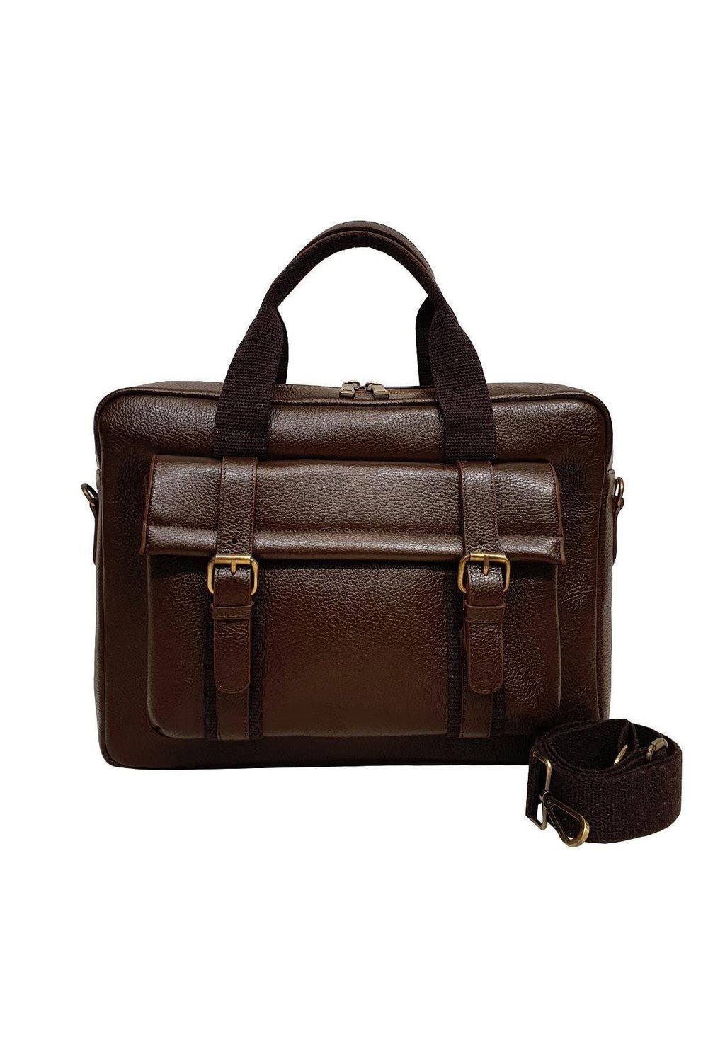 Gente Hakiki Deri Unisex Omuz Askılı Laptop & Evrak Çantası GN071963DRL