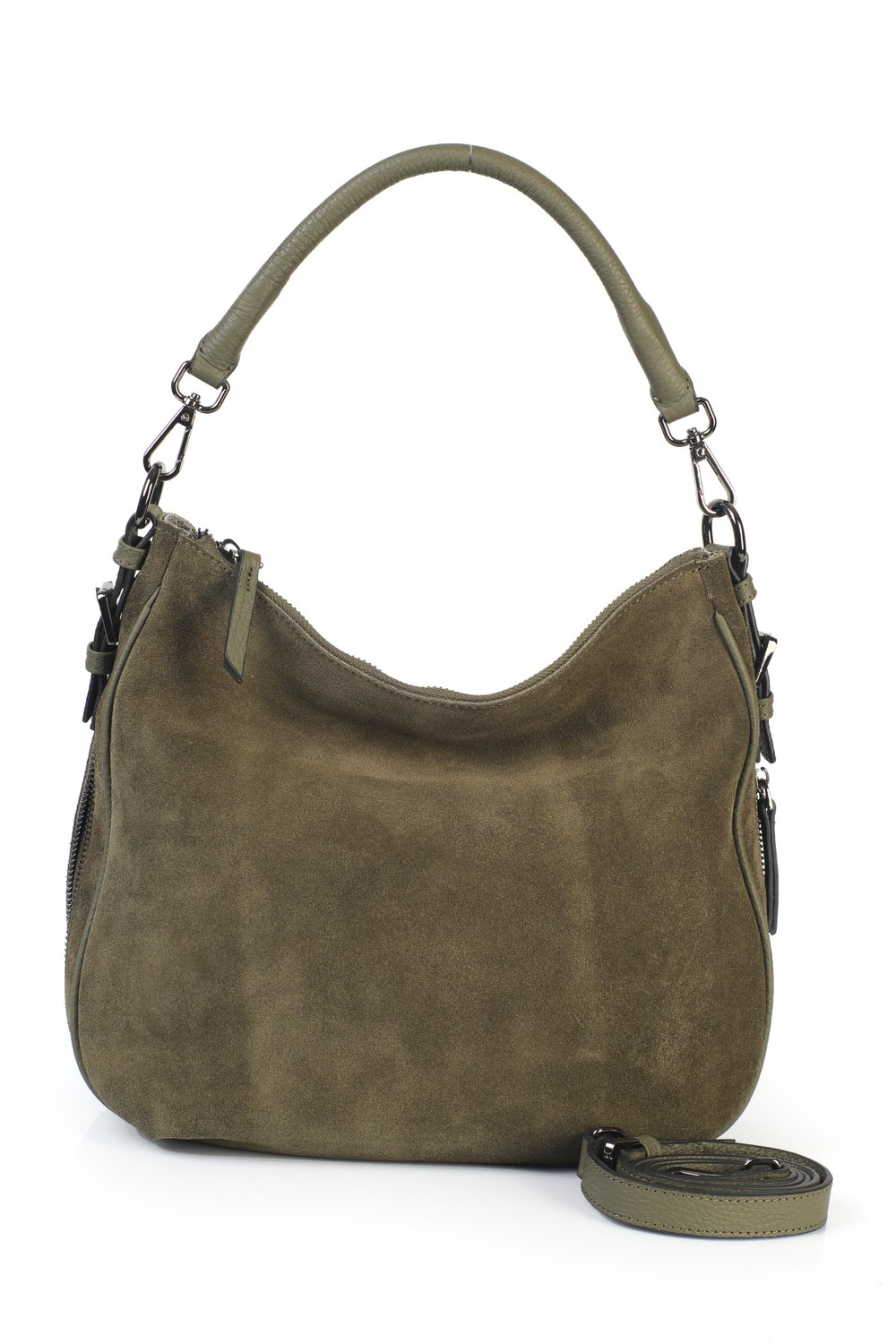 Hakiki Süet Deri Kadın Omuz/Çapraz Çantası YC012090HSD