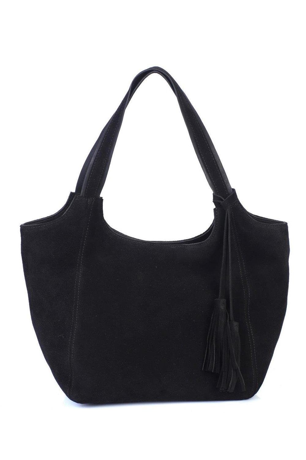 HakikiSüet Deri Kadın Omuz Çantası YC012079HSD