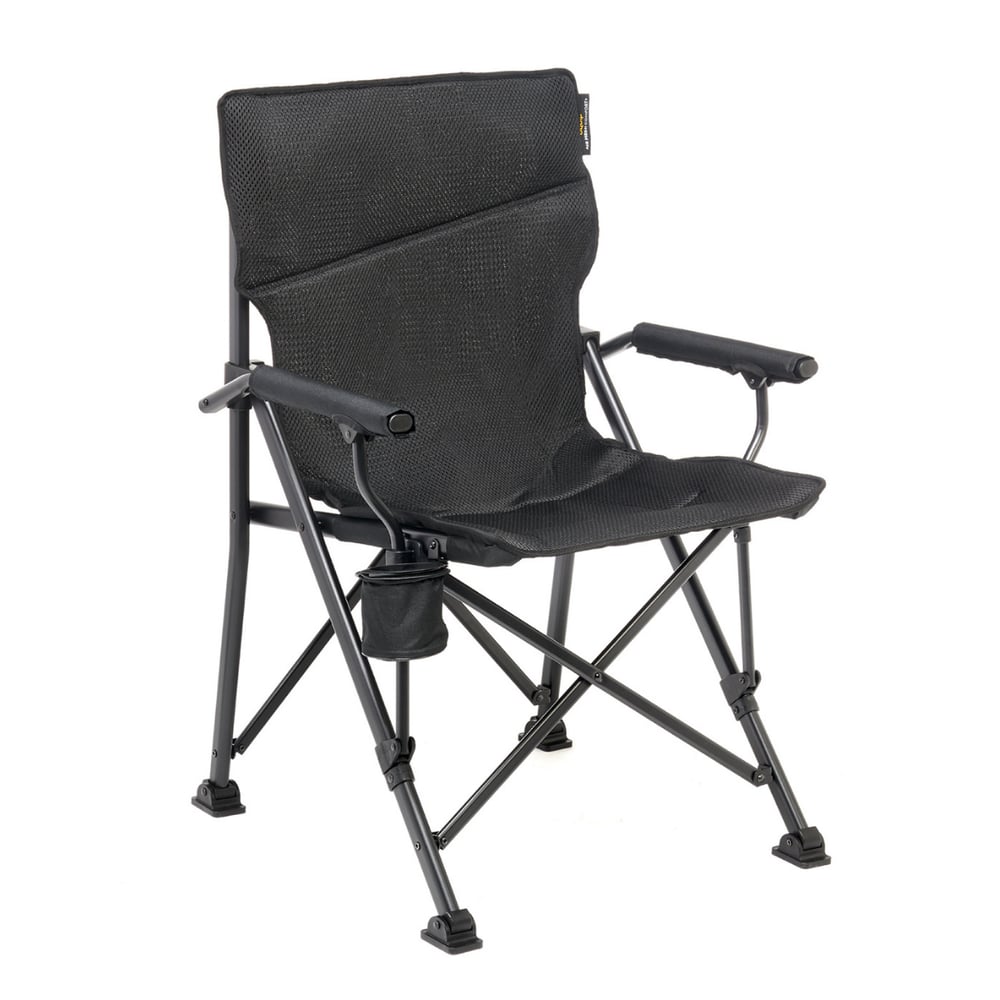 Uquip Roxy Comfort+ Black Edition Yüksek Konforlu Katlanır Kamp Sandalyesi