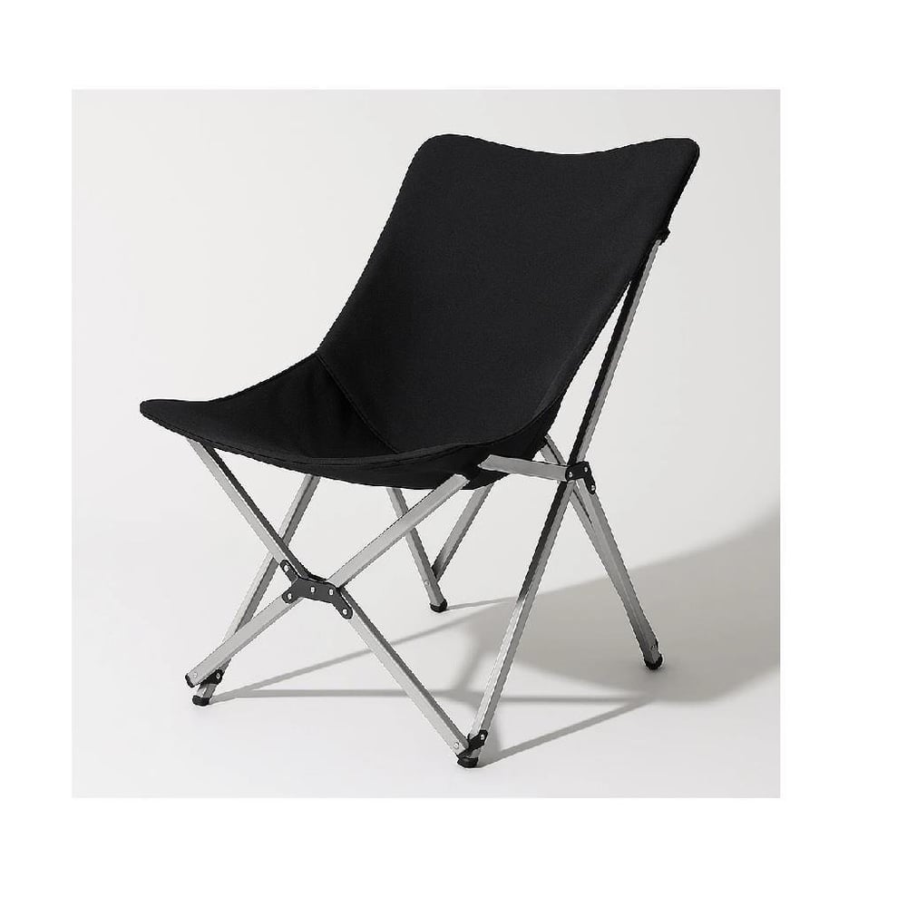 Everest  Alüminyum Katlanabilir Kamp Sandalyesi Siyah