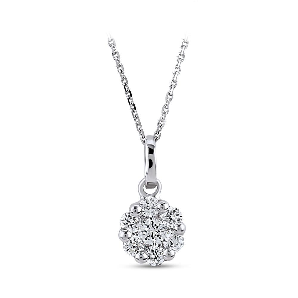 0.17 Karat Fleur Kolye