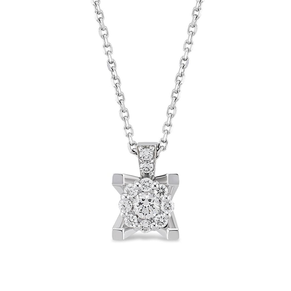 0.21 Karat Fleur Kolye
