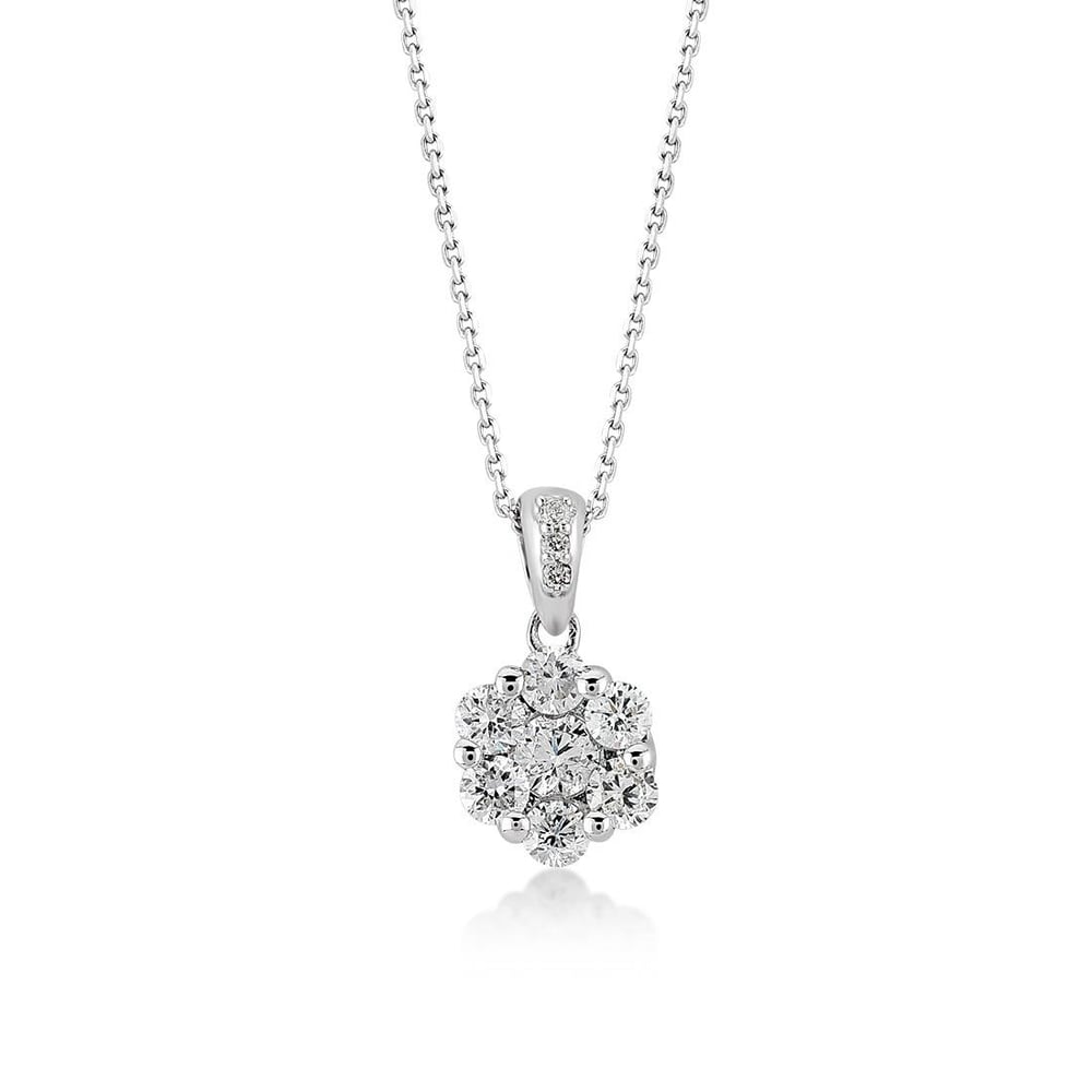 0.31 Karat Fleur Kolye