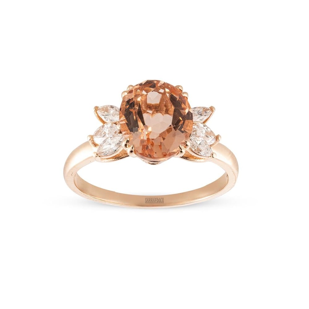 2.10 Karat Renkli Taşlı Retro Yüzük