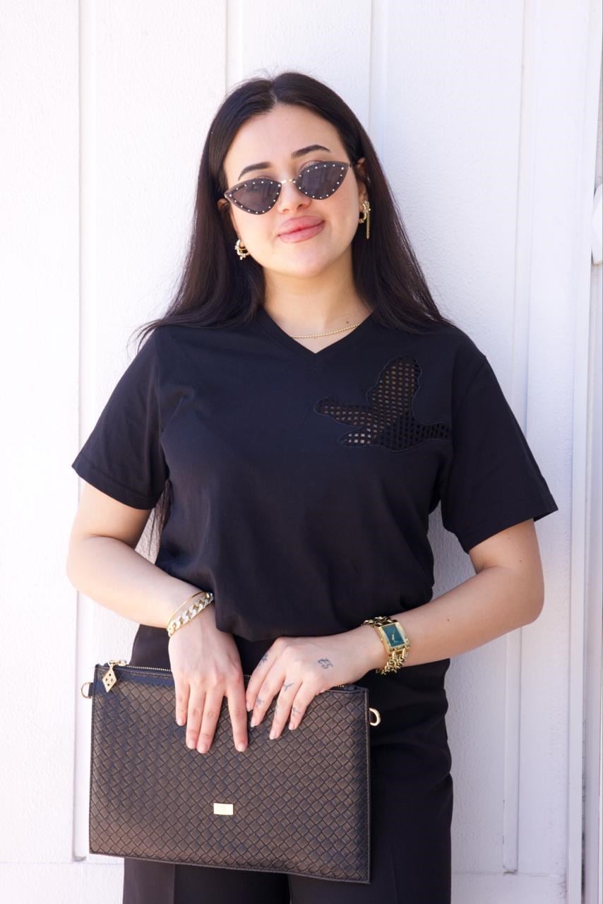Siyah Orjinal Marka Tshirt - 1239
