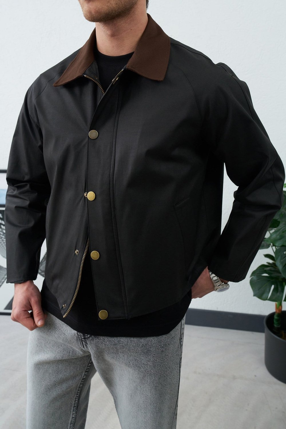 Gömlek Yaka Oversize Old Money İnce Mevsimlik Ceket