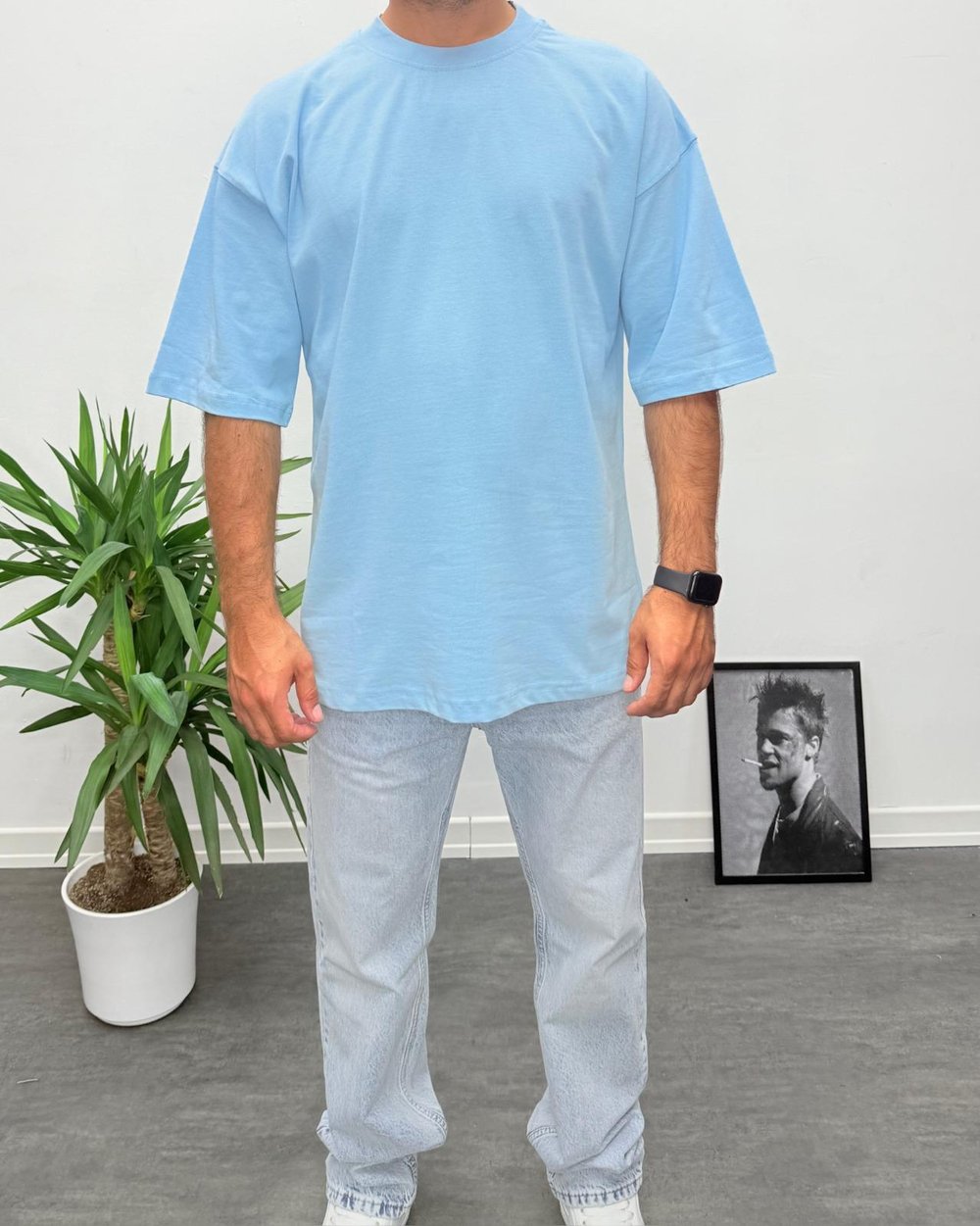Oversize Basic T-Shirt Bebe Mavisi