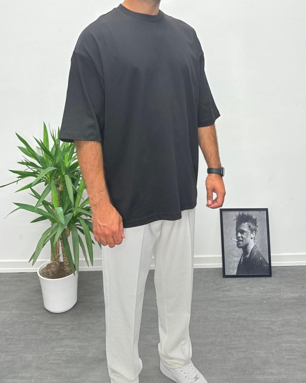 Oversize Basic T-Shirt Siyah