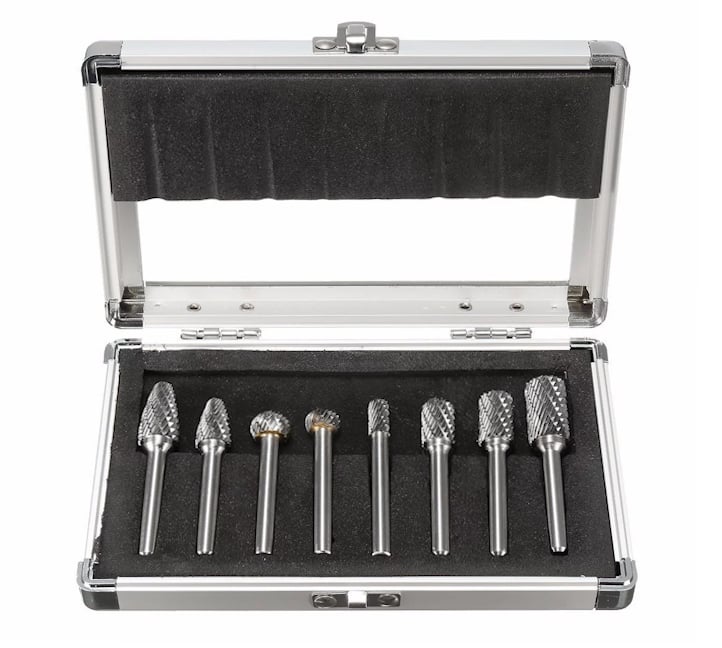 8 Parça Karbür Kalıpçı Freze Seti