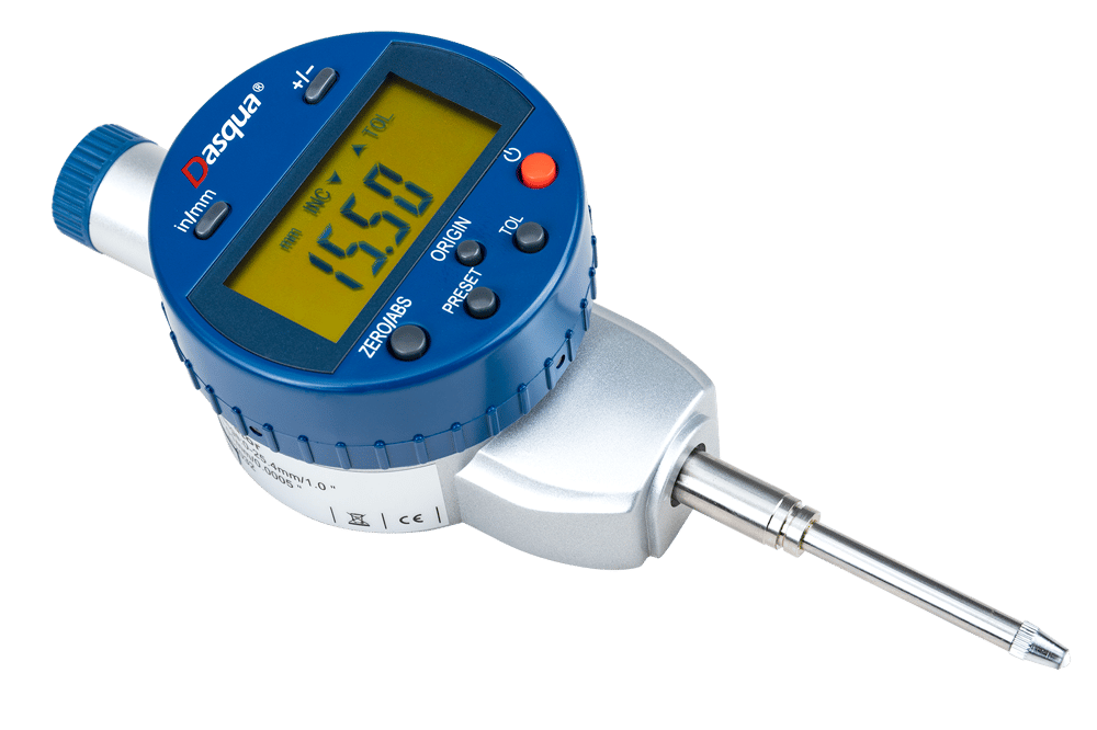 Dasqua 0-25,4Mm Absolute Dijital Komparatör Saati – Bilgi Çıkışlı 0,001