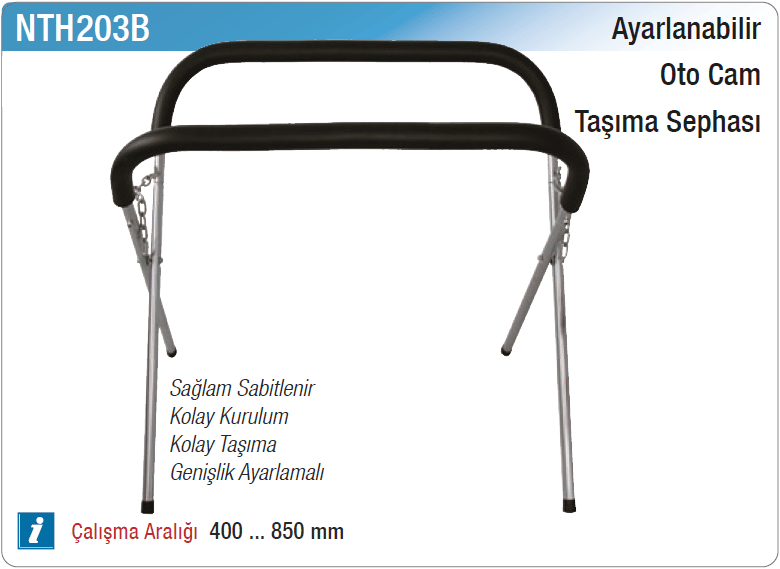 Nt Tools Ayarlanabilir Oto Cam Taşıma Sephası