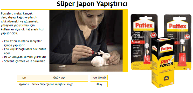 Pattex Süper Japon Yapıştırıcısı 10 G Blister
